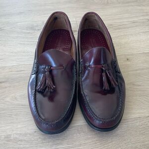 G.H. Bass & Co. Dark Brown Leather Tassel Loafers